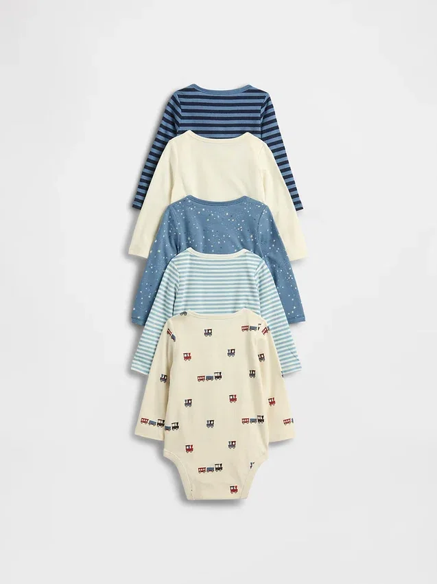 Body in cotone biologico “Baby First Favorites” (confezione da 5)
