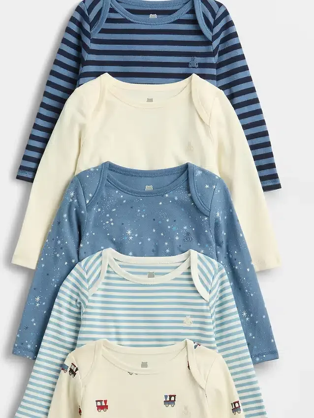 Body in cotone biologico “Baby First Favorites” (confezione da 5)