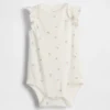 Body in cotone biologico con maniche svolazzanti della linea Baby First Favorites