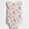 Body in cotone biologico con maniche svolazzanti della linea Baby First Favorites