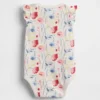 Body in cotone biologico con maniche svolazzanti della linea Baby First Favorites