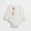 Body in cotone biologico Winnie the Pooh per neonati