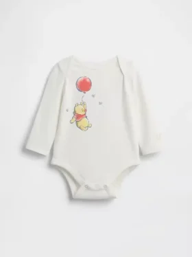 Body in cotone biologico Winnie the Pooh per neonati