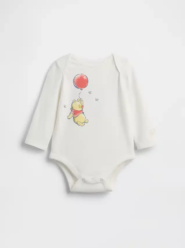 Body in cotone biologico Winnie the Pooh per neonati