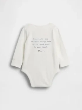 Body in cotone biologico Winnie the Pooh per neonati