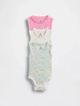 Body senza maniche con volant Tinyrib "Baby First Favorites" (confezione da 3)