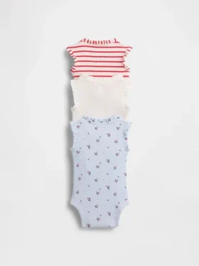 Body senza maniche con volant Tinyrib “Baby First Favorites” (confezione da 3)