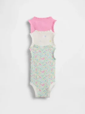 Body senza maniche con volant Tinyrib “Baby First Favorites” (confezione da 3)