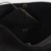 Borsa a secchiello in pelle scamosciata vegana