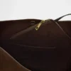 Borsa a secchiello in pelle scamosciata vegana