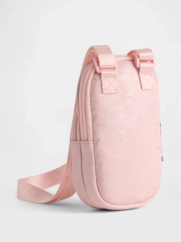 Borsa a tracolla per bambini con logo a fiocco
