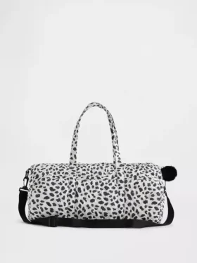 Borsa da weekend trapuntata con stampa per bambini