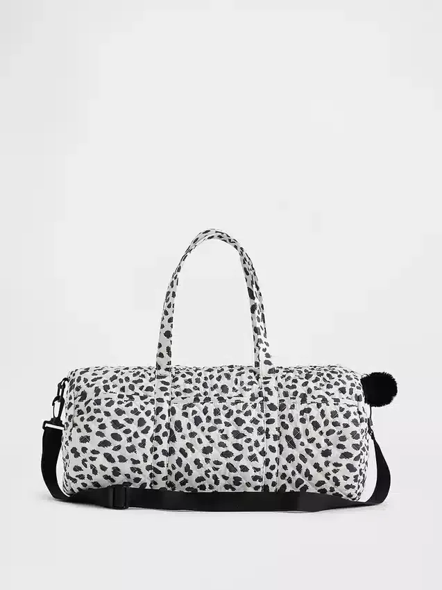 Borsa da weekend trapuntata con stampa per bambini