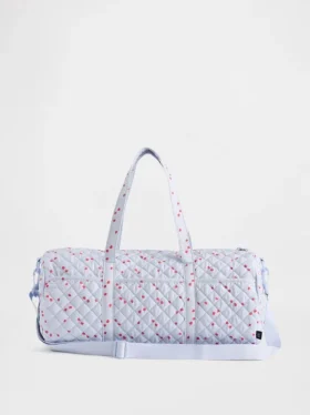 Borsa da weekend trapuntata con stampa per bambini