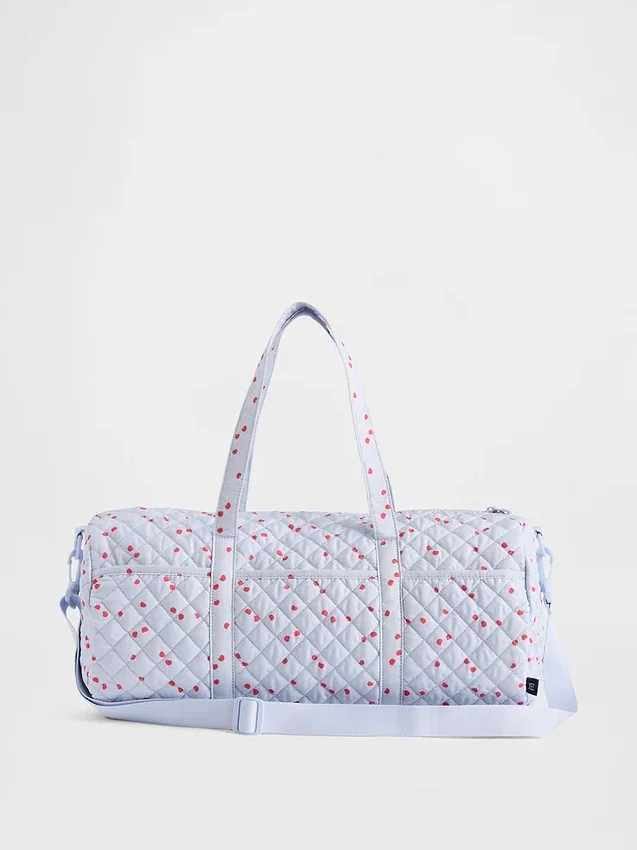 Borsa da weekend trapuntata con stampa per bambini