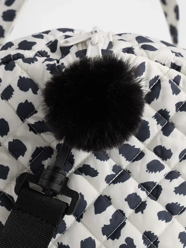 Borsa da weekend trapuntata con stampa per bambini