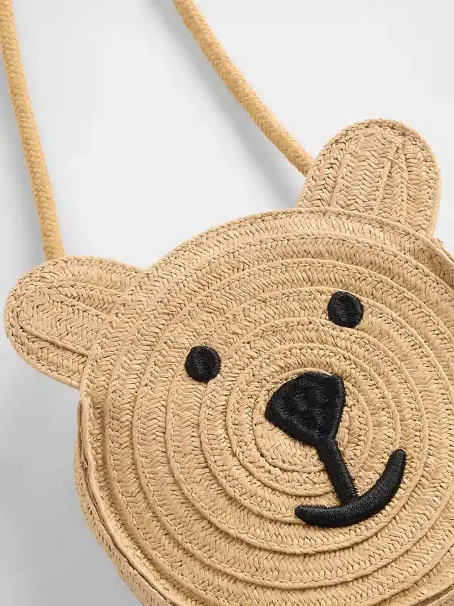 Borsa di paglia per bambini piccoli Brannan Bear