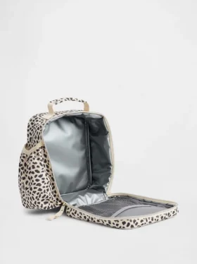 Borsa porta pranzo per bambini con motivo leopardato
