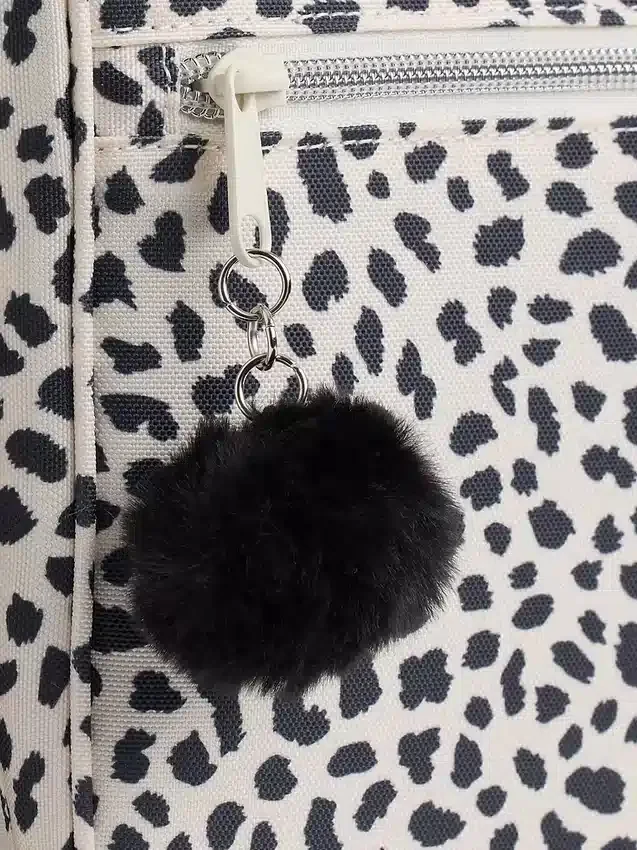 Borsa porta pranzo per bambini con motivo leopardato