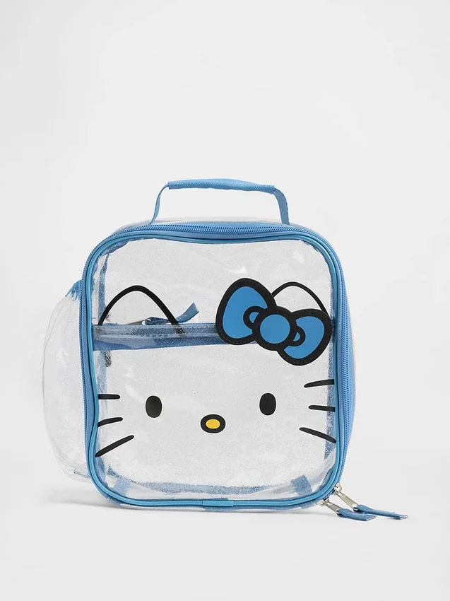 Borsa porta pranzo trasparente Hello Kitty per bambini