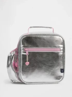 Borsa termica per il pranzo per bambini in stile metallizzato