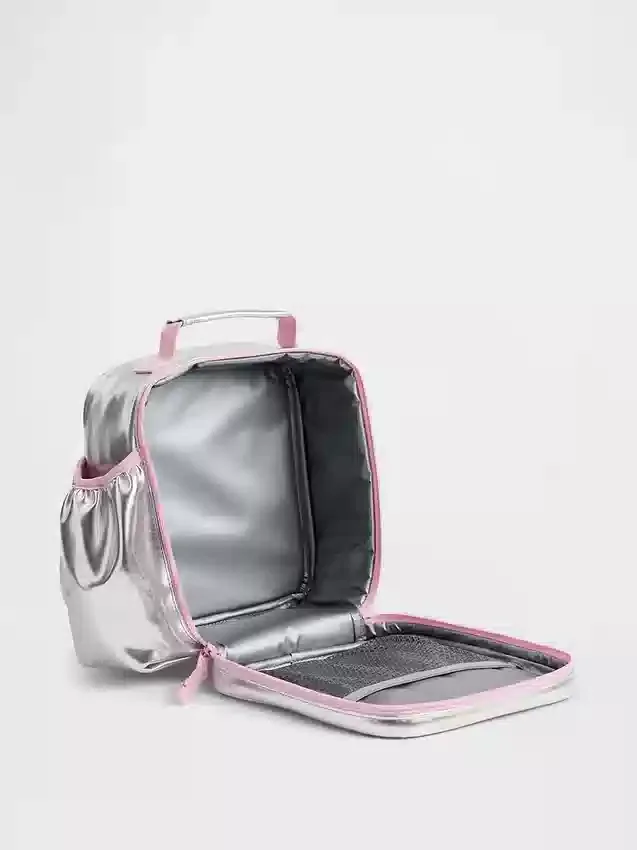 Borsa termica per il pranzo per bambini in stile metallizzato