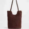 Borsa tote all’uncinetto