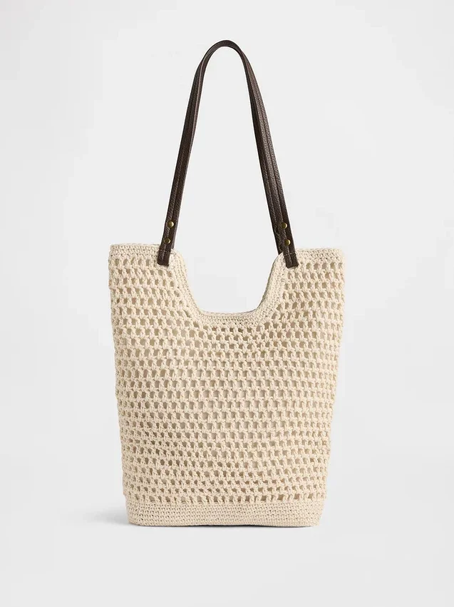 Borsa tote all’uncinetto