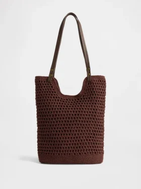 Borsa tote all’uncinetto