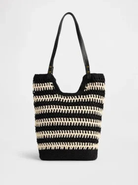 Borsa tote all’uncinetto