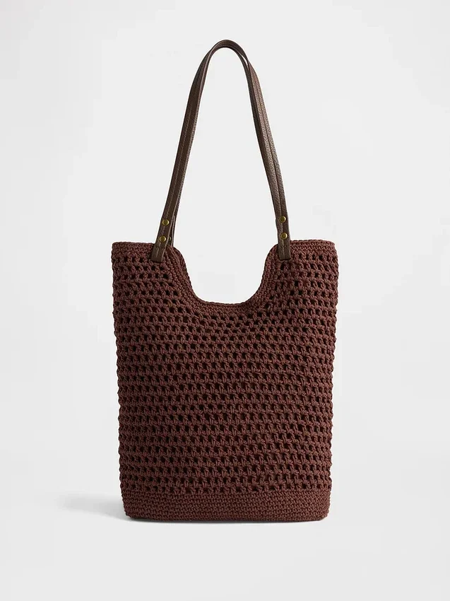 Borsa tote all’uncinetto