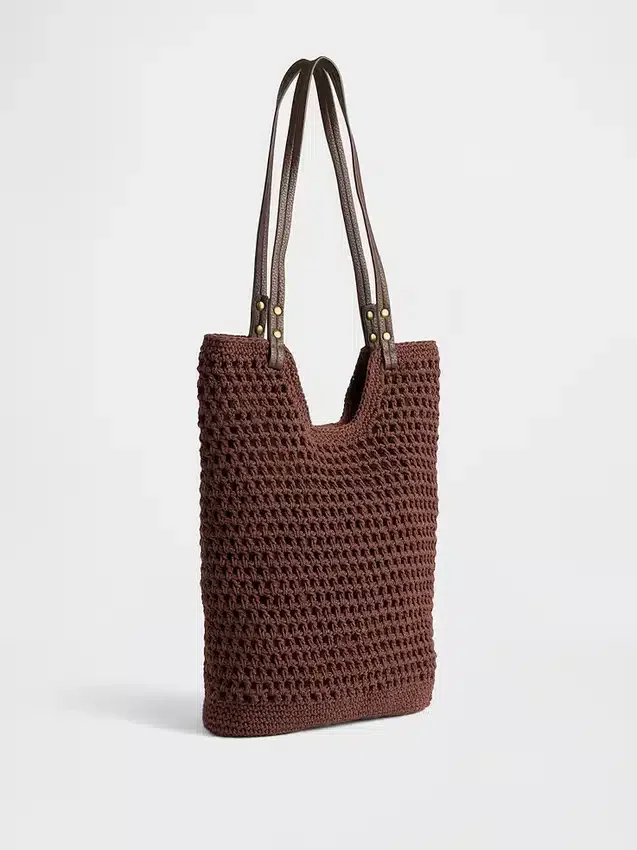 Borsa tote all’uncinetto