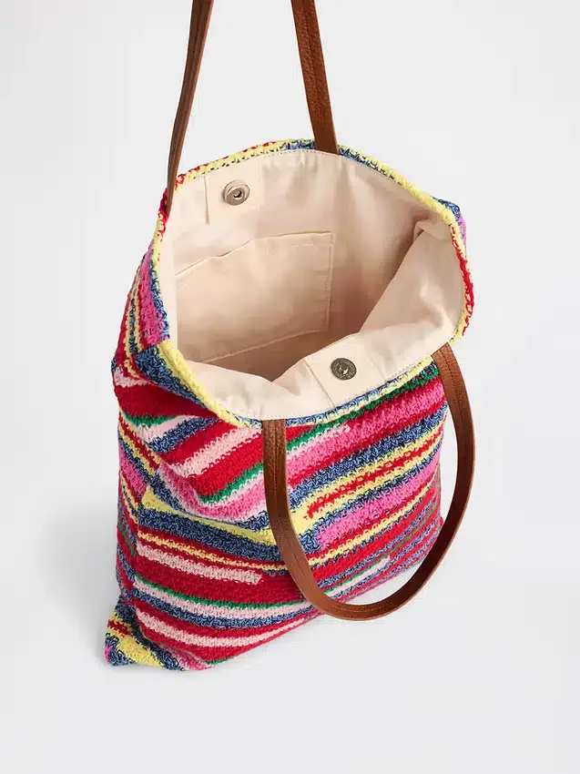 Borsa tote all’uncinetto
