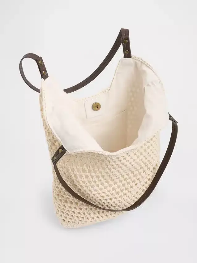 Borsa tote all’uncinetto