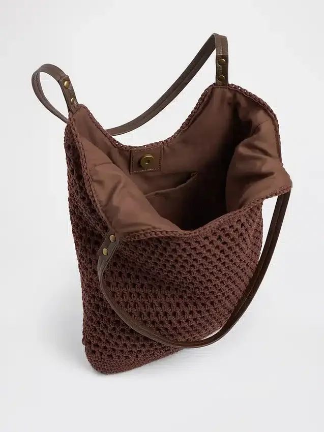 Borsa tote all’uncinetto