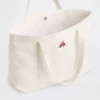 Borsa tote in denim con logo Brannan Bear