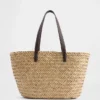 Borsa tote in paglia
