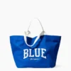 Borsa tote in tela “Get Blue”