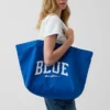 Borsa tote in tela “Get Blue”