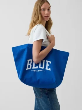 Borsa tote in tela “Get Blue”