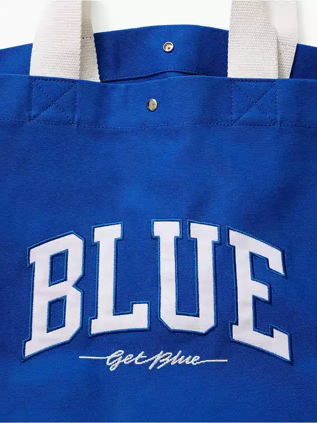 Borsa tote in tela “Get Blue”