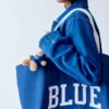 Borsa tote in tela “Get Blue”