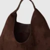 Borsa tote morbida in pelle scamosciata vegana