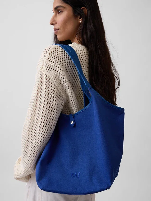 Borsa tote morbida in tela