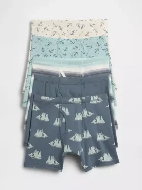 Boxer da bambino in cotone biologico elasticizzato (confezione da 5)