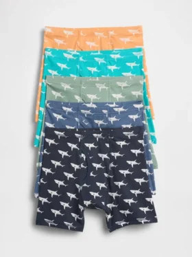 Boxer da bambino in cotone biologico elasticizzato (confezione da 5)