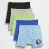 Boxer da bambino in cotone biologico elasticizzato Star Wars (confezione da 5)