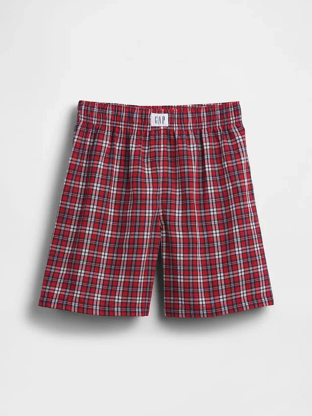 Boxer da pigiama per bambini in tessuto riciclato in forma di pantaloncini