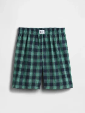 Boxer da pigiama per bambini in tessuto riciclato in forma di pantaloncini