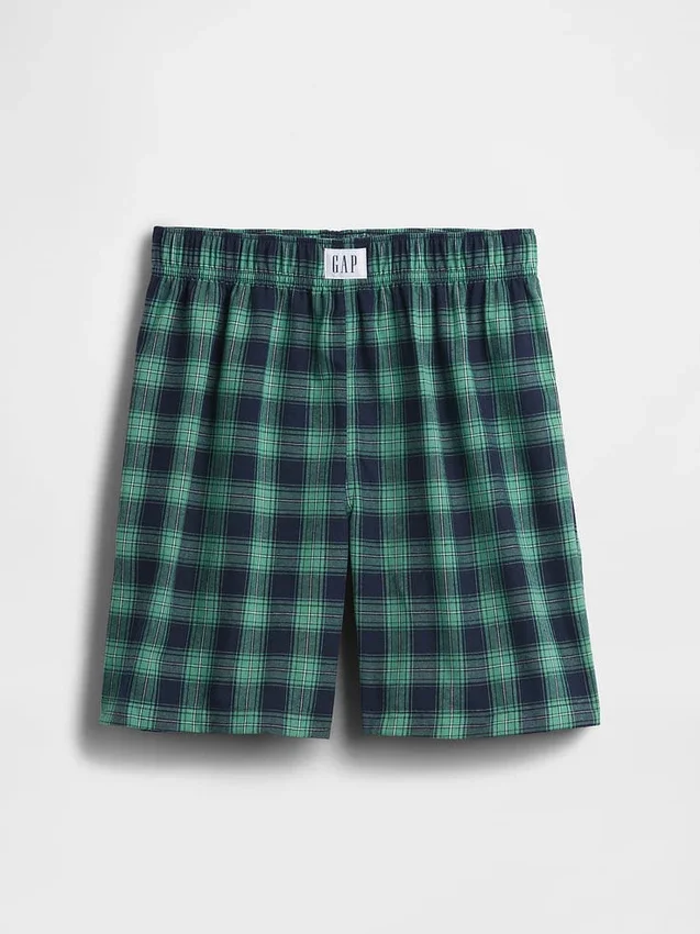 Boxer da pigiama per bambini in tessuto riciclato in forma di pantaloncini